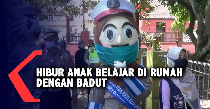 [VIDEO] Hibur Anak Belajar di Rumah dengan Badut