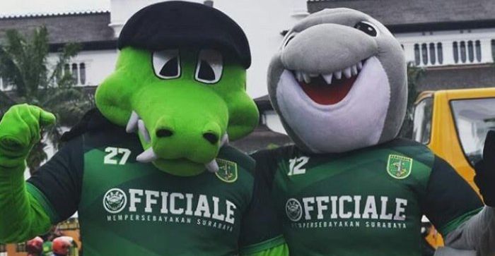 Maskot Persebaya Sosialisasi Pencegahan COVID-19